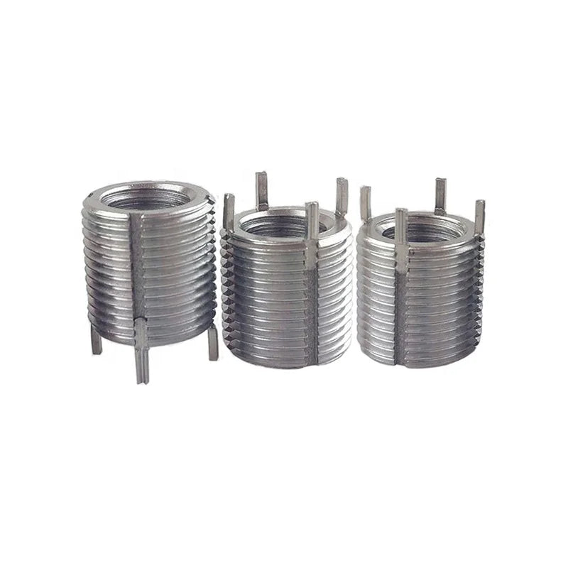 For Plastic Fastener Key Locking Insert Thread Stainless Screw M12 Thread Insert Spring Threaded Brass Bushing Alloy Fasteners