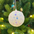 10cm/2pcs 8cm/3pcs Sparkling Foam Christmas Balls Sequin Tree Ornaments Accessories OEM Brand Festive Hangings