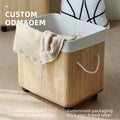 Microeco Square  Folding Laundry Hamper-Large Capacity Sustainable & Durable for Home Office/Dorm Use