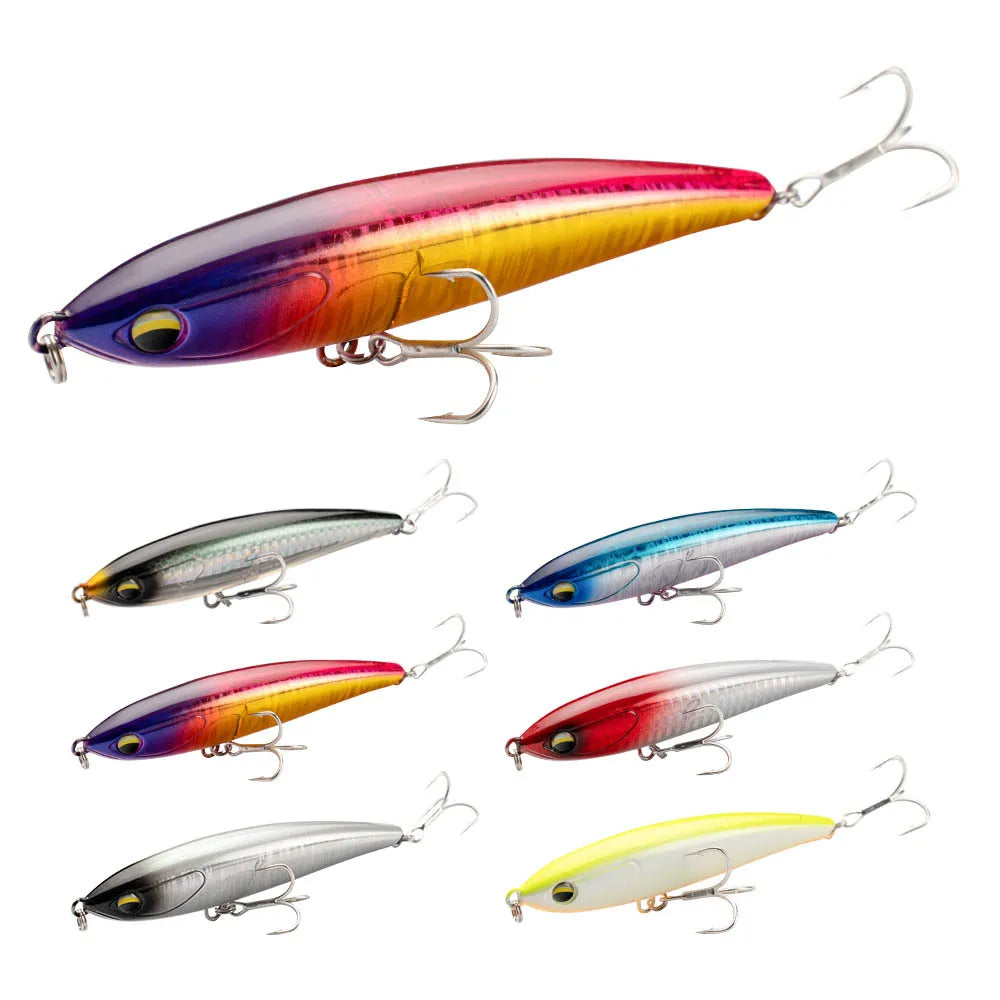 New 105mm 28.4g Long Casting Sinking Pencil Artificial Hard Swim Bait Yellow Fin Fishing Lure Sea Fishing