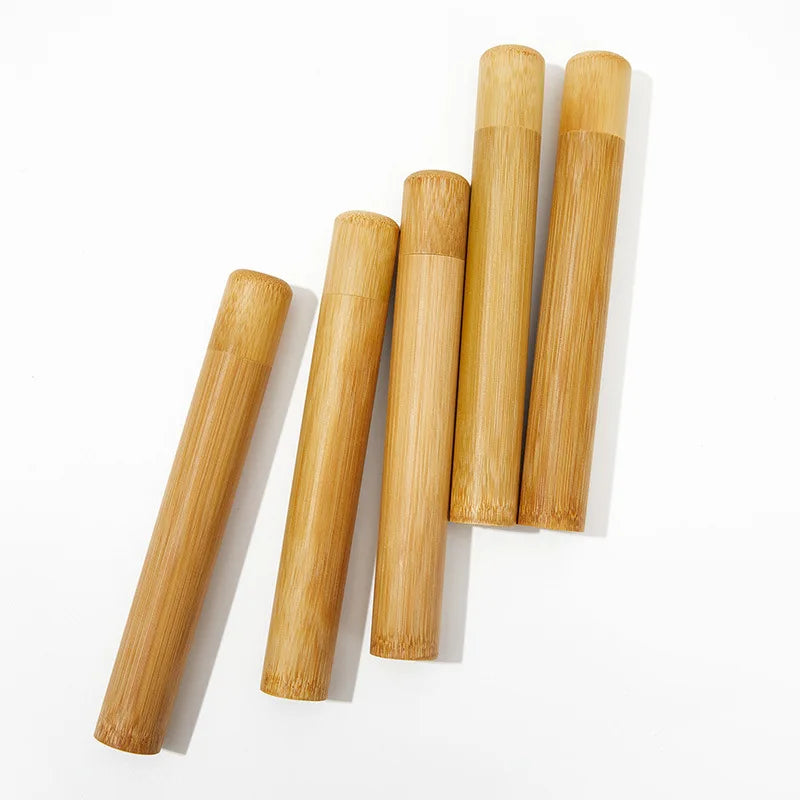 Natural Biodegradable Tube Eco Friendly Travel Cover Toothbrush Case Toothbrush Holder