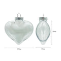 Wholesale T-Joy Brand Heart-Shaped Clear Plastic Hanging Ball with Custom Logo Option for Christmas Decorations