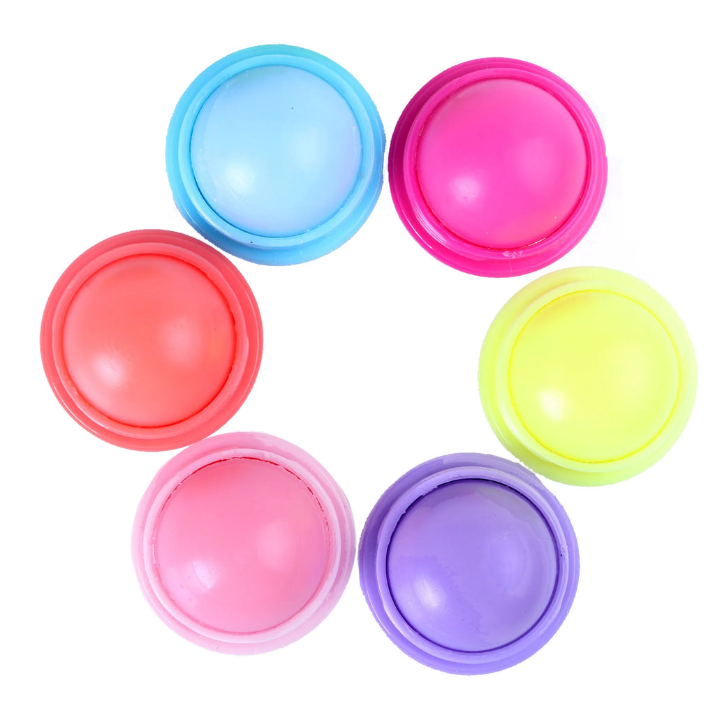 Custom 6 Flavors Smooth Fruit Lip Balm Sphere Care to Moisturize Dry Lips Care