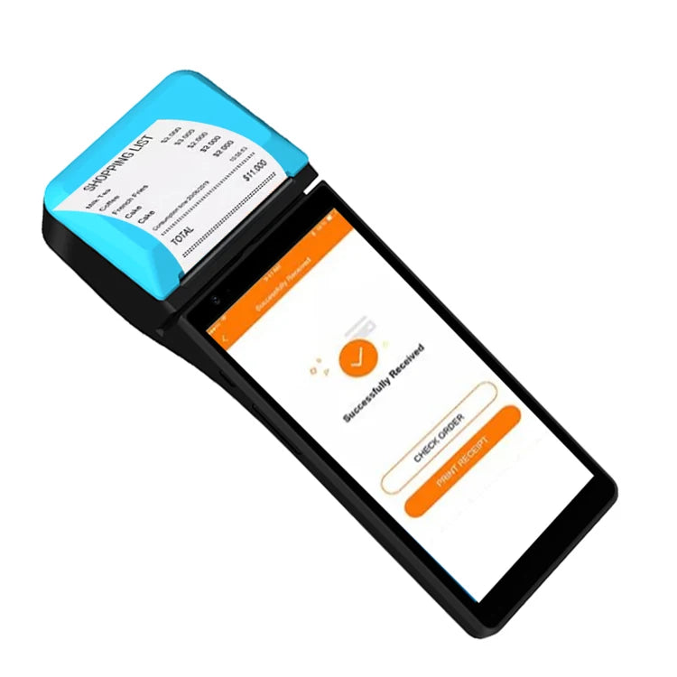6.0 Inch Touch Food Ordering Machine 4G Android 11 Restaurant POS Terminal with Take-out Order Billing Printing Z500