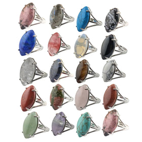 Factory Direct Sales Silver Rings for Women Girls Finger Horse Eye Fashion Gemstone Rings Engagement Brilliant Jewelry