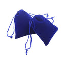 Sapphire Royal Blue Velvet Bag for Jewelry Packaging Drawstring Pouch In-stock Hairdryer Bag Cosmetic Storage Bag
