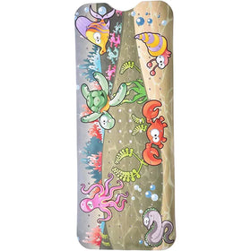 100x40cm Extra Long Cartoon Funny Print Plastic Non-Slip Bathtub Mat Machine Washable Shower Bath Mat for Kids Bathtub Bathroom