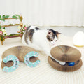 New Design Round Track Cat Scratch Board Corrugated Paper Folading Multifunction Creative Magic Organ Cat Scratching Board