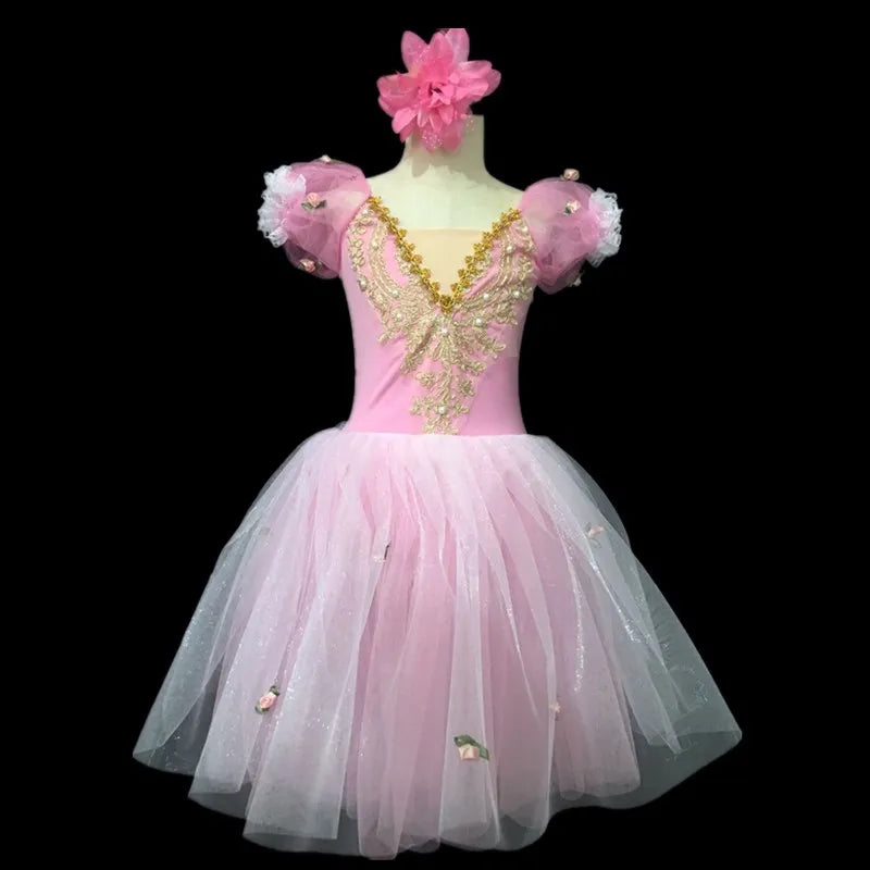 New Girl Princess Dress Ballet Dance Gauze Children Swan Lake Long Tutu