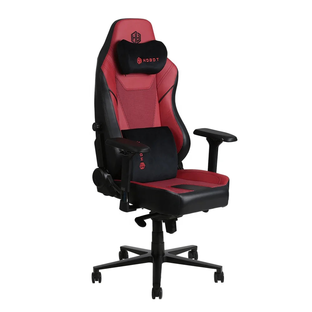 Extra-Tall European Design Gaming Chair PU Leather Cooling 4D Adjustable Armrest Magnetic Memory Foam Headrest Lumbar Support