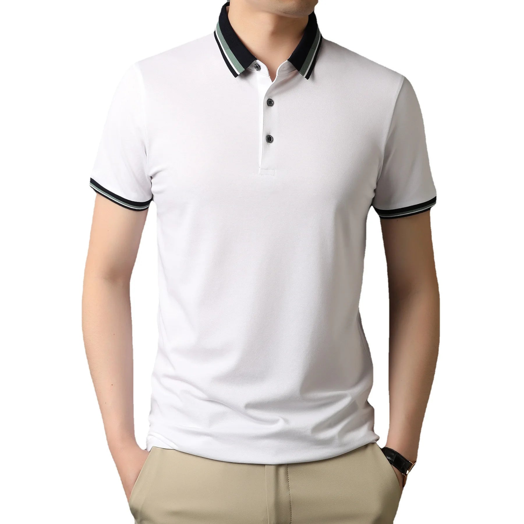 Plus Size Men's Shirt Quick-drying Breathable Short Sleeve Customizable Men's Polo Shirt
