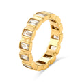 2023 Jewelry Minimalist Stacking Ring Gold Plated Stainless Steel Jewelry Custom