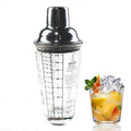 Formula Cocktail Shaker USA FBA Bar Accessories Stainless Steel 400ml Glass with Scale Recipe Cocktail Shaker