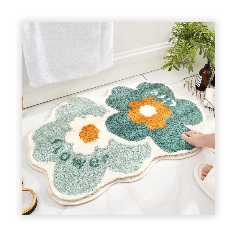 Supplier Custom Bathroom Non-slip Floor Mat and Super Absorbent Microfiber Mat Foot Bath Mat