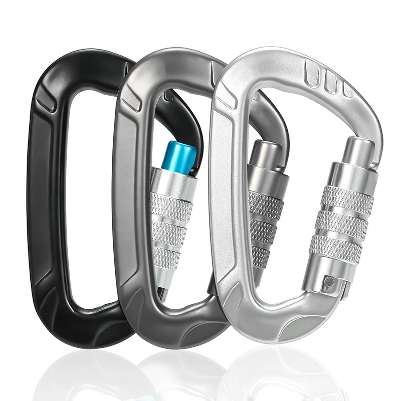 JRSGS Locking Carabiner for Hammock Locking Carabiner Climbing Clips Custom Logo Bulk Orders Lightweight Camping Outdoor Clips