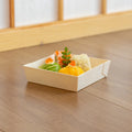 High Quality Wooden Sushi Box Restaurant Disposable Wooden Cake Cheese Box