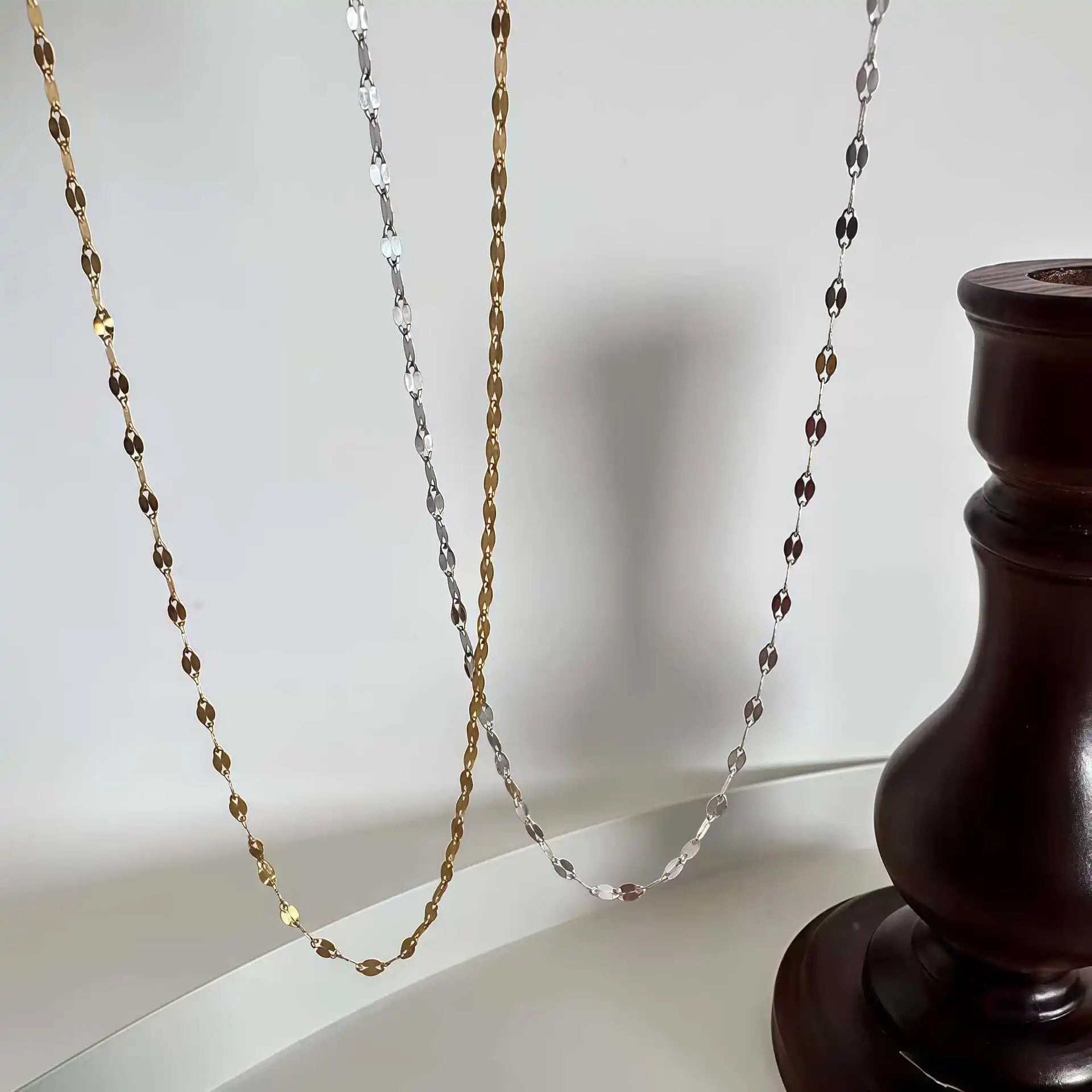 S925 Sterling Silver Lip Chain Necklace
