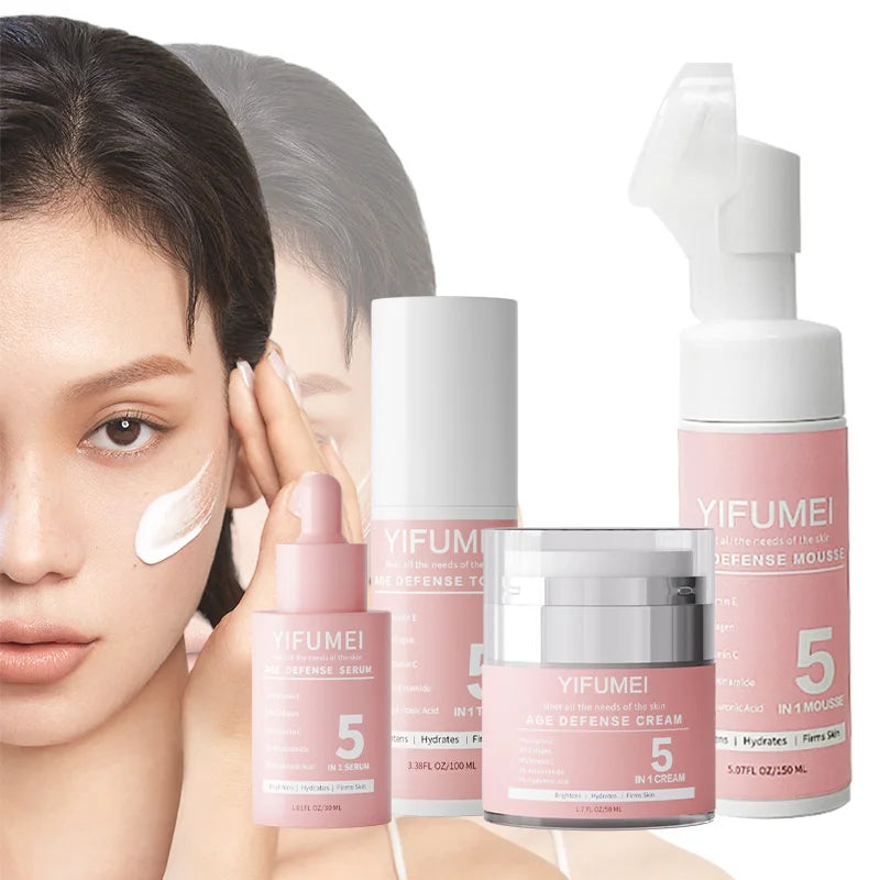 Private Label Natural Organic Vitamin C Moisturizing Rejuvenating Facial Kit Niacinamide Anti-Aging Whitening Skin Care Set MegaBDM