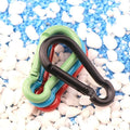 Aluminum Alloy 42mm Carabiner Clip Snap Hook Spring-Loaded Key Ring Quick Release Hook for Backpack Camping Water Bottle