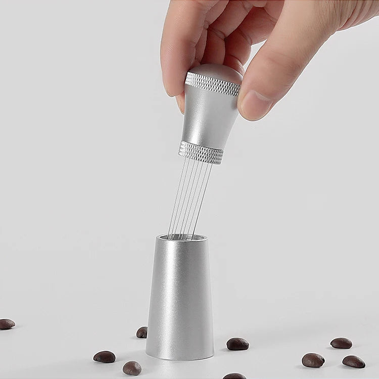 7 Pins Espresso Tool Metal Silver Espresso Coffee Stirrer