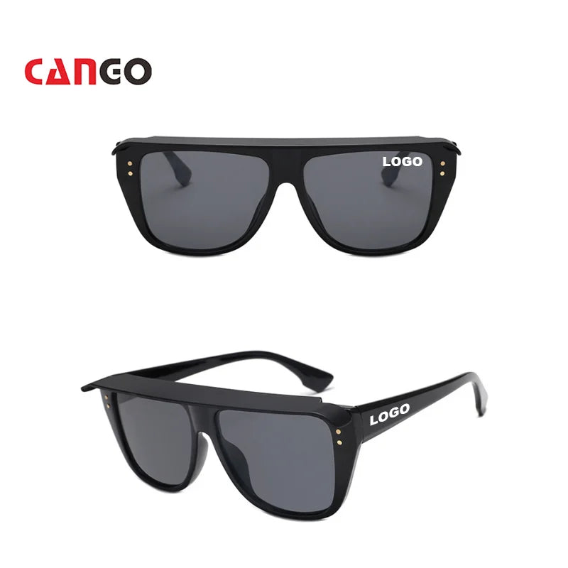Cango Custom Sunglasses logo Glasses High Quality Glasses Men Custom Sunglasses Logo Outdoor Walking Flip-Up Sunglasses