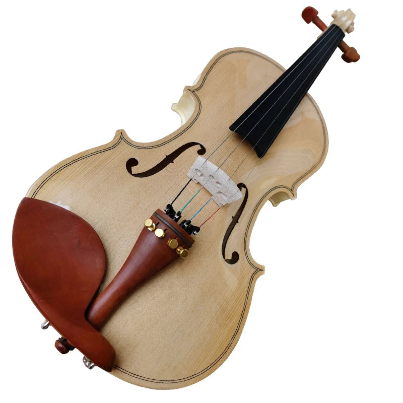Plywood Learner Violin with Spruce Skin and Flame Maple Skin Sinomusik Made Glossy Natural String Instrument Made in China