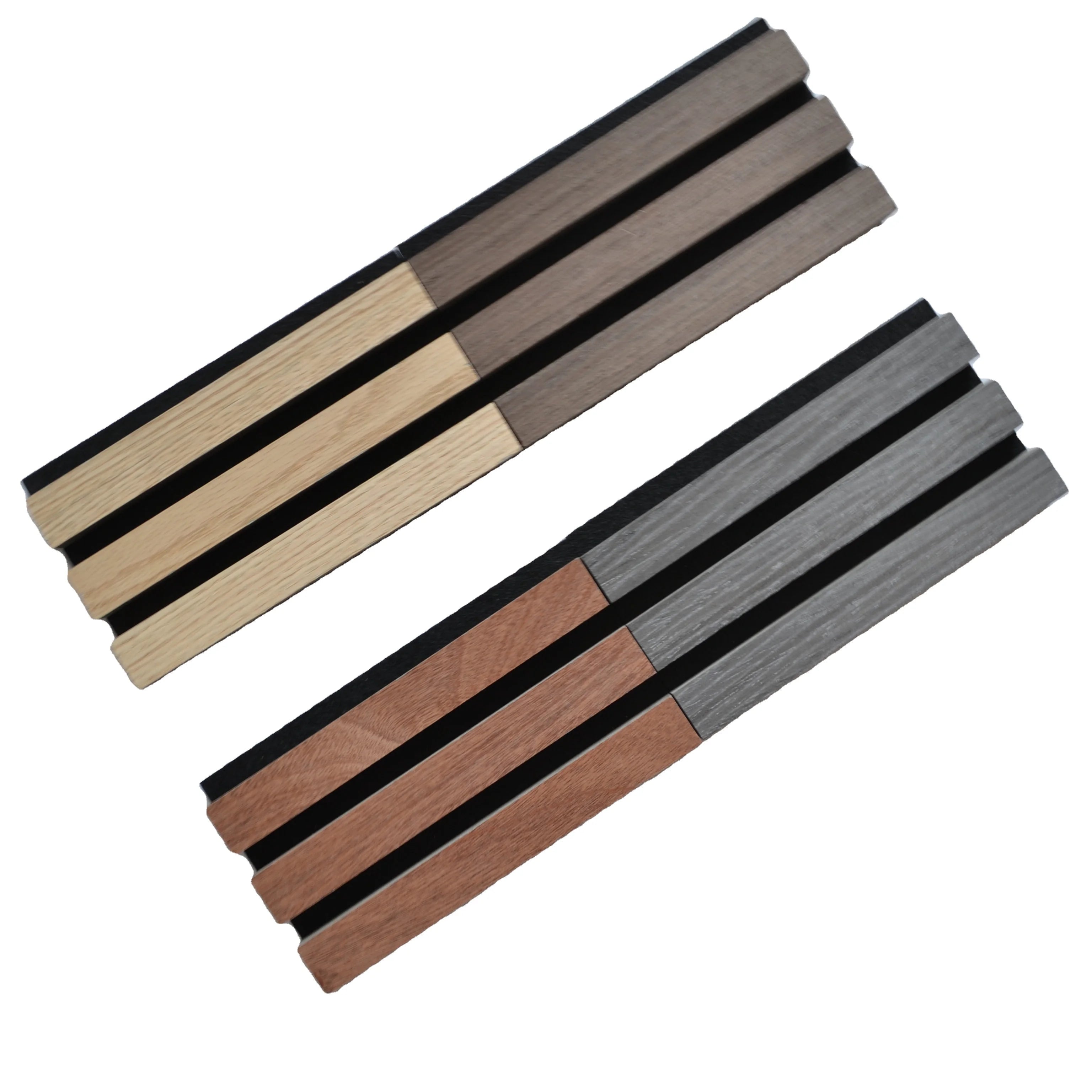 Akupanel Wooden Acoustic Panel Soundproof PET Felt Backing MDF Slat Acoustic Wall Panel