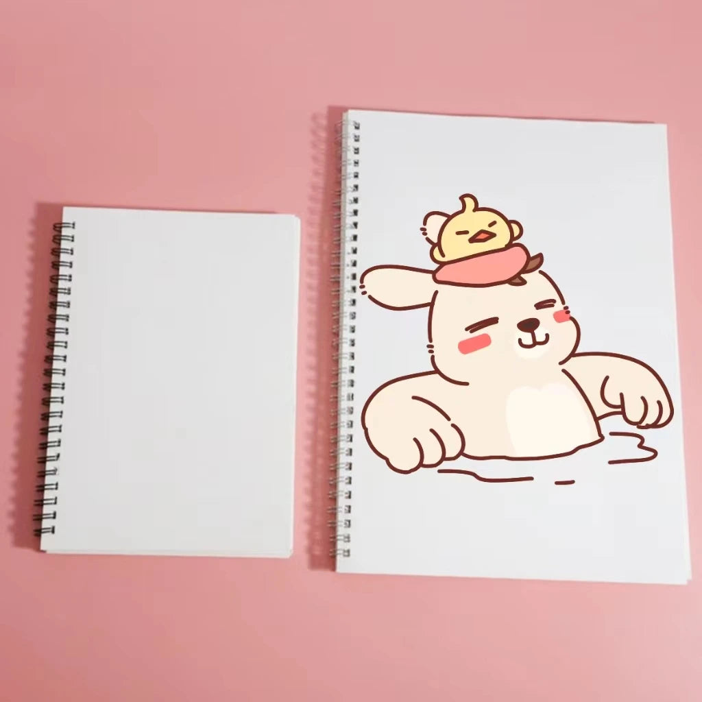 Thermal Sublimation New A4 Horizontal Grid Book Blank Thickened Coil Notebook Simple Student Notebook