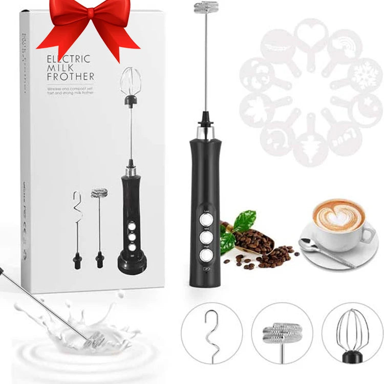 Stainless Steel Portable Electric Button Operated Handheld Electric Milk Frother