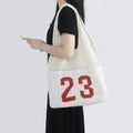 Women's New Fashion Solid Color Tote Beach Shopping Bags Wholesale Custom Logo Woven Knitted Crochet Winter/Spring/Summer