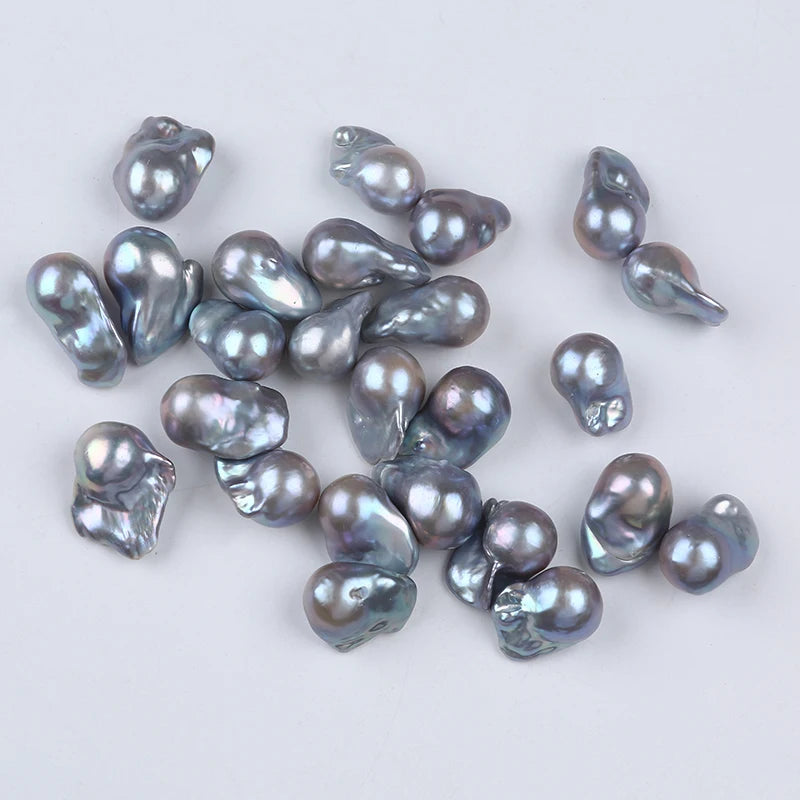 Wholesale 15-20mm Baroque Natural Gray Loose Pearl Beads