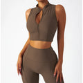 custom Breathable Zipper Long-sleeved Yoga Suit Suit Female Training Outer Wear Fitness Suit High Ntensity Tight Fitting Running Sport
