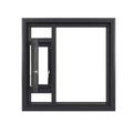 Customized Modern Design Double Glazed Casement Windows Hurricane Impact Aluminum Swing Open Style Villa House Sound Insulation