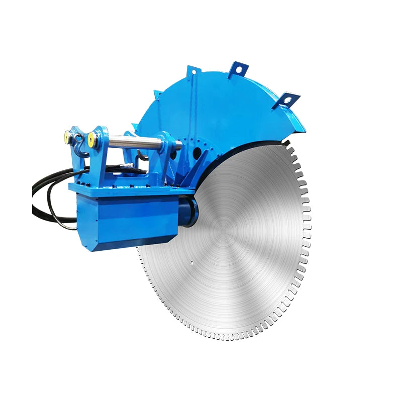 Hydraulic Rock Cutting Saw Excavator Attachment Rock Quarry Granite Basalt Marble Reinforced Concrete Saw
