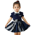 New Primary School Students Class Uniform Plaid Kindergarten Uniform Summer Boys and Girls Suits
