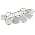 Wholesale Personalized Steel Zinc Alloy Car Sublimation KeyHolder Custom Shaped Logo Laser Engraved Blank Metal Keychain