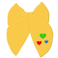 Custom Hair Accessories Embroidered Heart Personelized Hair Bow for Girls Ribbon Hairpin Toddler Kids Bow Hair Clip