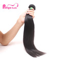 Natural Black Color Real Virgin Peruvian Hair Weave Can Be Dyed Bleached Raw Unprocessed Straight Human Hair Silky and Smooth .