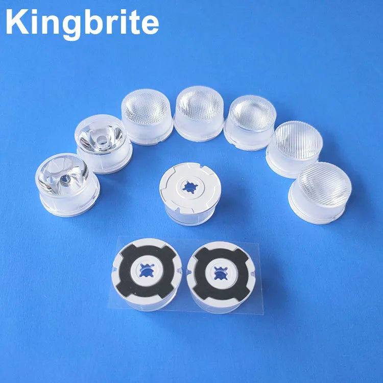22mm Waterproof 3535 Led Optics with Holder and Tape 7 15 35 45 60 1045 1060 Degree Wall Washer Led Lens