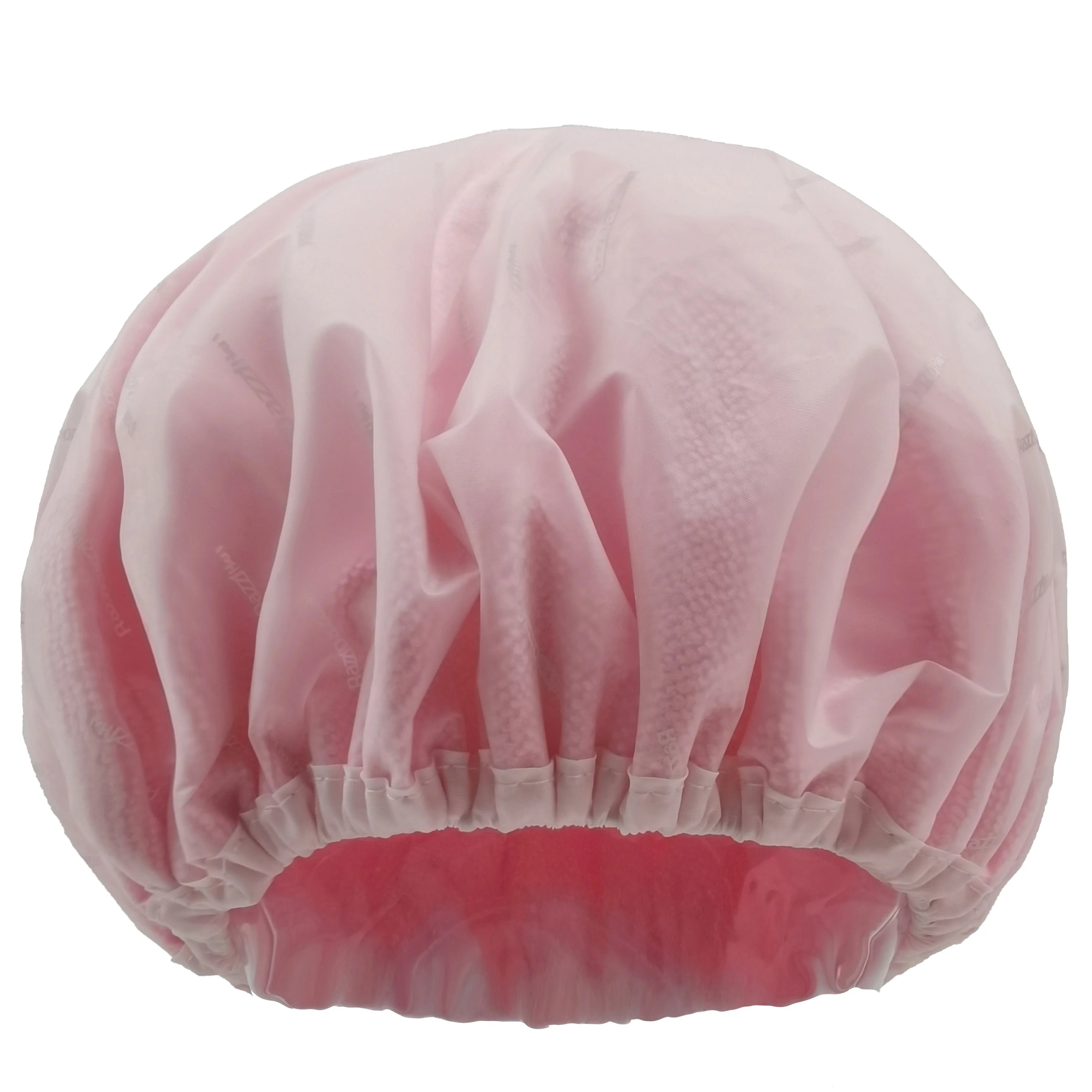 Custom Woman Luxury Waterproof Eva Microfiber Fabric Lined Shower Caps Xl Big extra Large Jumbo Reversible Hair Bathing Bonnet