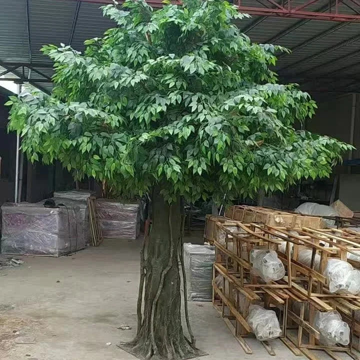 Home Decoration Large Green Banyan Treesimulation Plants Artificial Ficus Tree