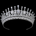 Traditional Large Classic Wedding Tiara Unique Design Cubic Zircon Bridal Hair Accessories Crown Women BC5697 Corona Princesa