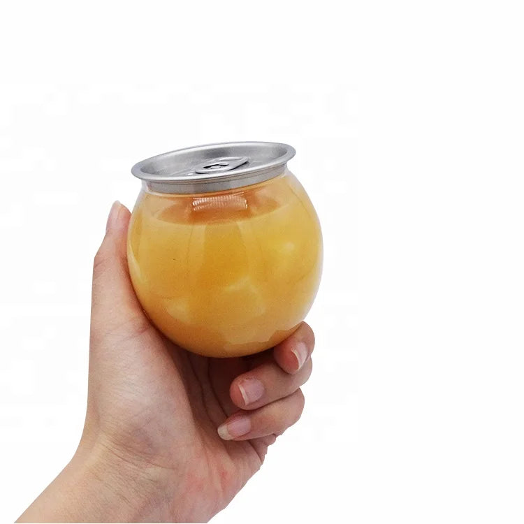 Food Grade 7oz PET Plastic Clear Soda Can for Weed Drink Juice Coffee Beverage