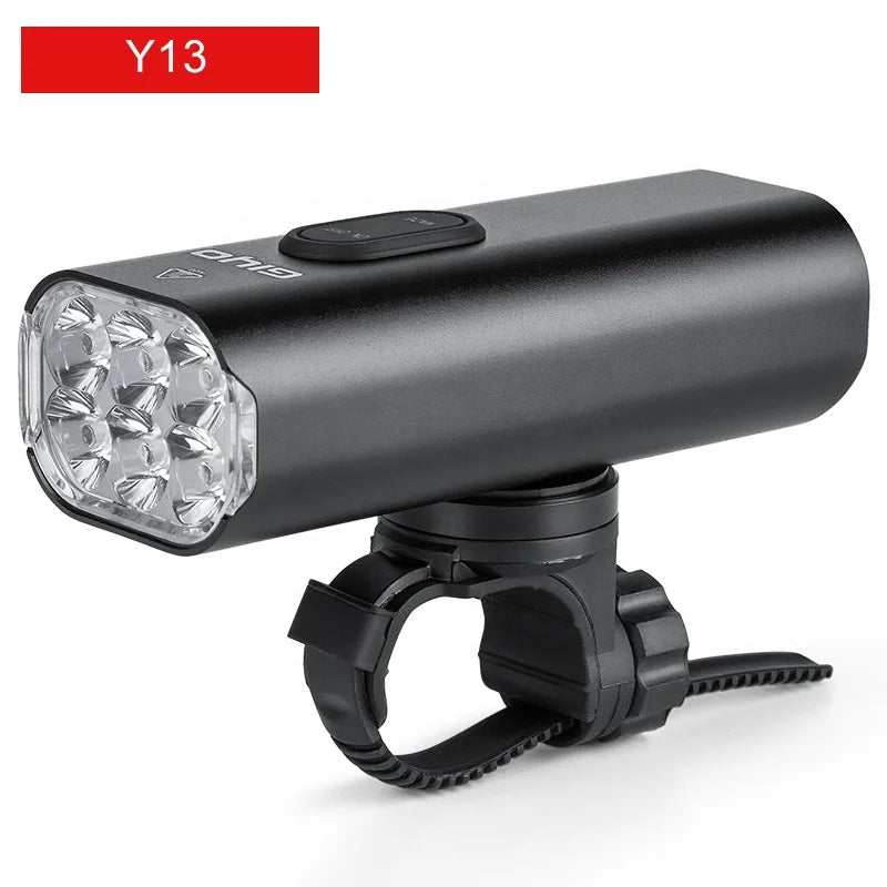 2000 Lumens Intelligent Bike Head Light Automatic Brightness Adjustment IPX4 Waterproof 4800mAh Rechargeable Battery USB MegaBDM