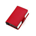 Hottest Men Card Holder Wallet With Double Card Holder Carbon Fiber Safty RFID Blocking Function for Holding Credit Cards