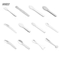304 Gold Laser Logo Stainless Steel Makeup Spatula Small Metal Spoon for Business Gifts Cosmetic Tool