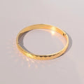 Western Style Diamond Surface Stainless Steel Ladies Gold Bangle Bracelet Custom Quality Bangles