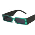 Classic Retro UV400 Sunglasses for Women Vintage Rectangle Design with Clear Blue Pink Green Lenses Available in Red Gray Frames