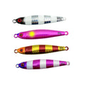 60/80g Fishing Lead Metal Jigging Lures Luminous Jigging Vertical Slow Jig Lead Fast Sinking Hard Lure