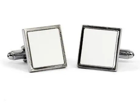 Luxury Hardware Photographers square Round Sublimation Cuff-link Marker Cufflink Men's Cuff Links Bulk Wholesale for Sale